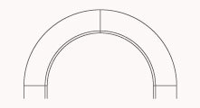 true arch raised panel door