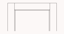 square top raised panel door