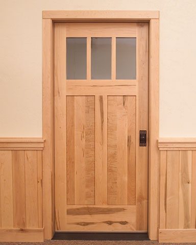 raised panel doors in entry and antechamber